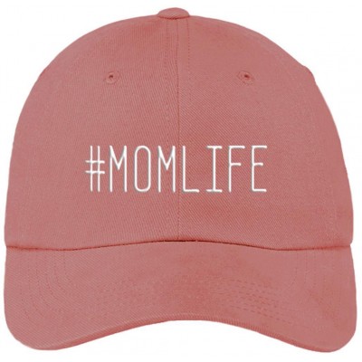 #MOMLIFE Funny Saying Embroidered Pink White Baseball Cap Hat Adjustable Unisex  eb-41557927